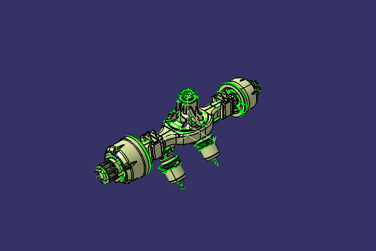 Rear axle, Dongfeng, 5.5T, ABS, Longzhong, 4.88, Fine grinding