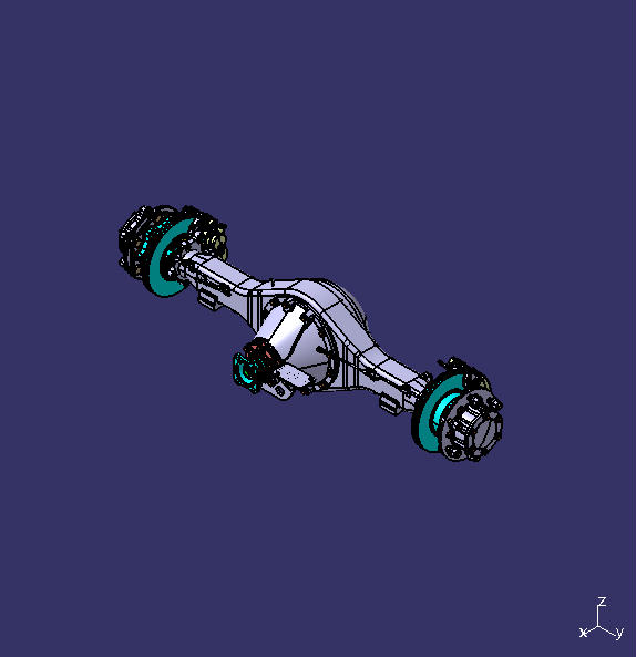 Rear axle, 4.2t, ABS, 17.5, 4.875, fine grinding, BU