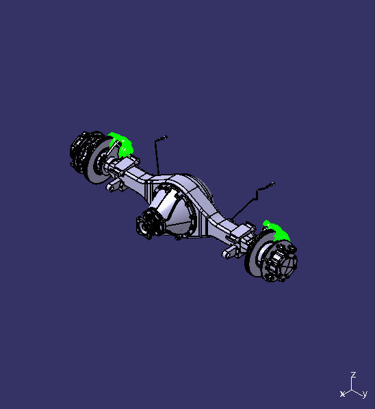 Rear axle, 4.2t, ABS, 17.5, 4.88, fine grinding, BU