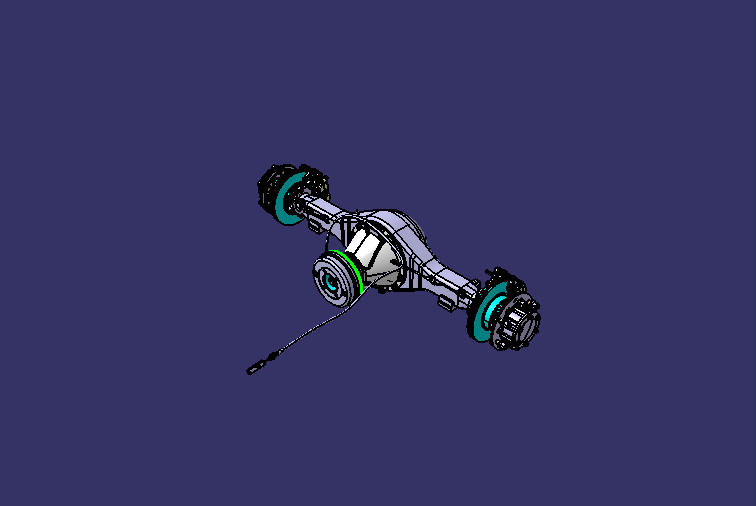 Rear axle, 4.2t, ABS, 17.5, 3.69, fine grinding, BU