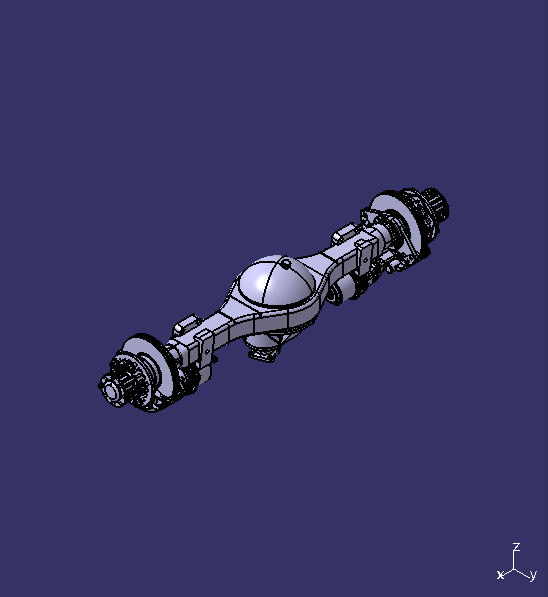 Rear axle, 6t, ABS, 17.5