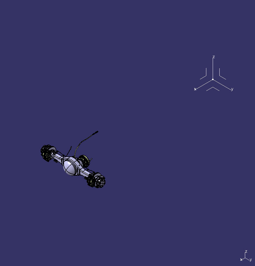 Rear axle, 4.2t, plate plate, 3.692, fine grinding, BU