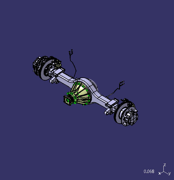 Rear axle, 3.5t, plate disk, 4.36, BU, with ABS