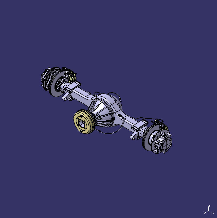 Rear axle, 3.5t, plate disk, 4.364/BU/ with ABS