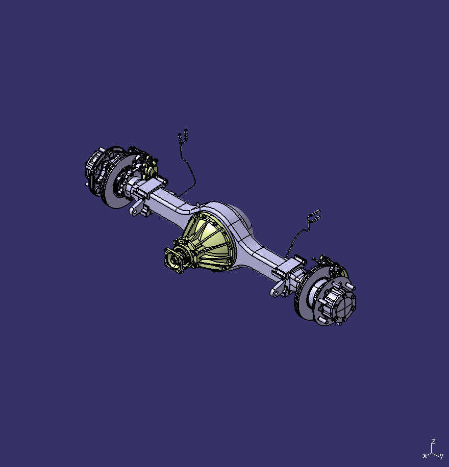 Rear axle, 3.5T, plate disk, 4.364/BU/ with ABS