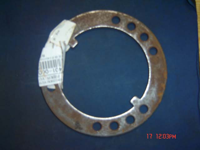 Rear wheel lock plate