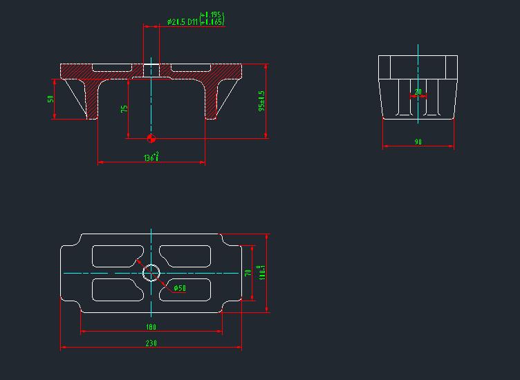 Leaf spring upper cover plate (13T/1030/0°/95)