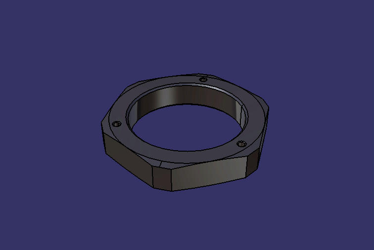 Wheel edge locking nut (M85*1.5*10, hexagonal, 110)