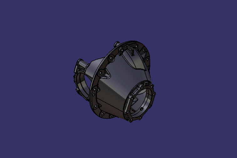 Main reducer shell and bearing cover assembly, R430