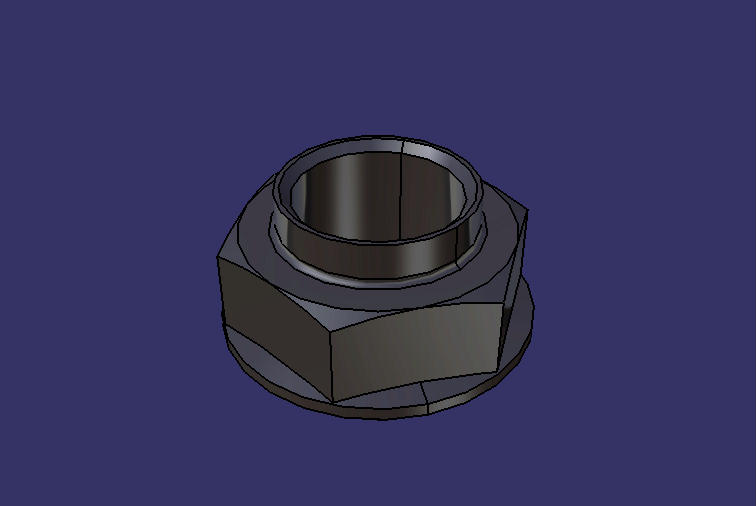 Flange nut, M27*1.5/S=41