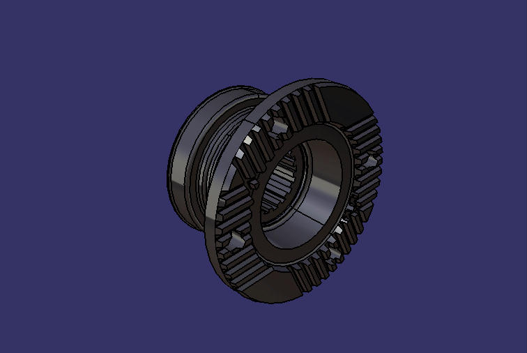 Flange assembly, 4.2T, end face teeth