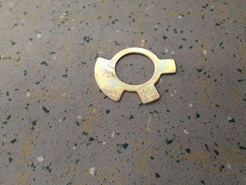 Lock plate-support stud fastening nut-1