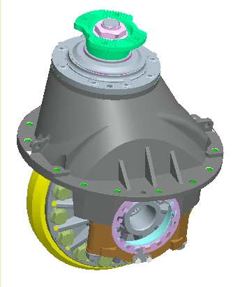 Main reducer assembly (I=4.33/fine grinding)