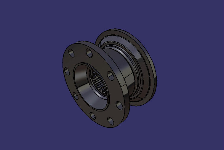 Flange assembly, 11.5T, plane flange