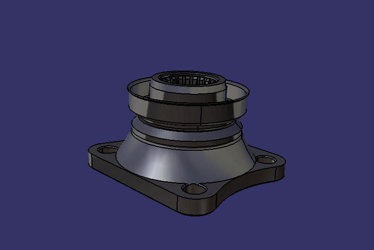 Flange assembly, 4.2T, four-hole plane
