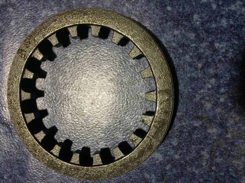 Differential bearing adjustment nut - left; M175*1.5-1