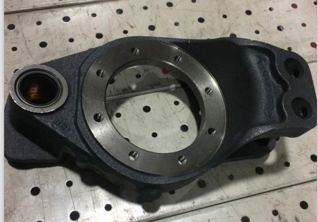 Rear brake base plate assembly