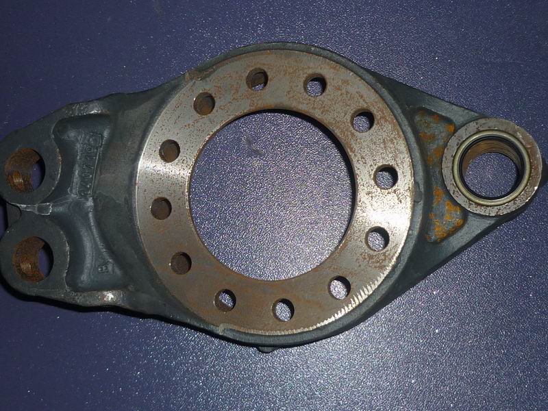 Rear brake base plate assembly