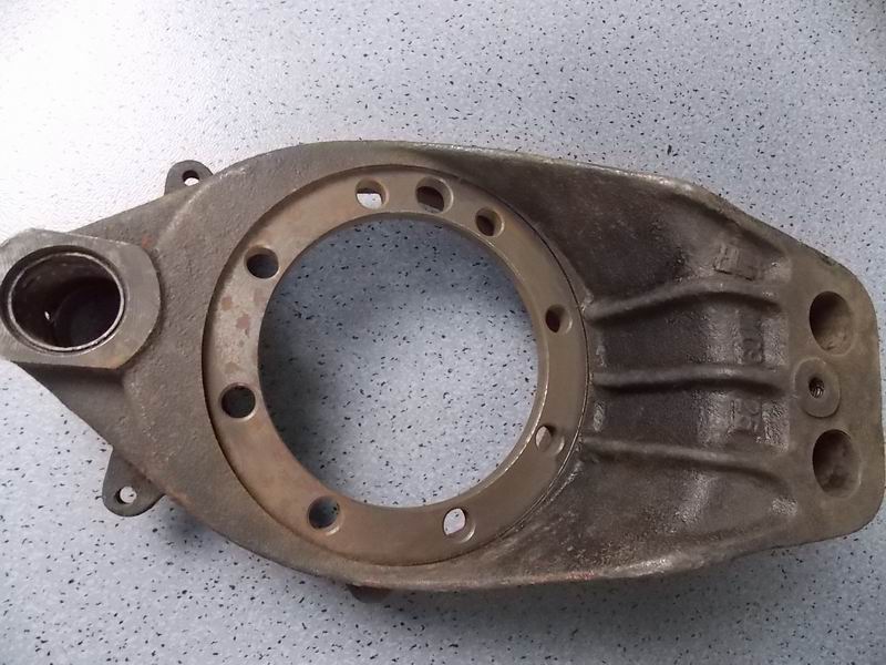 Rear brake base plate-left