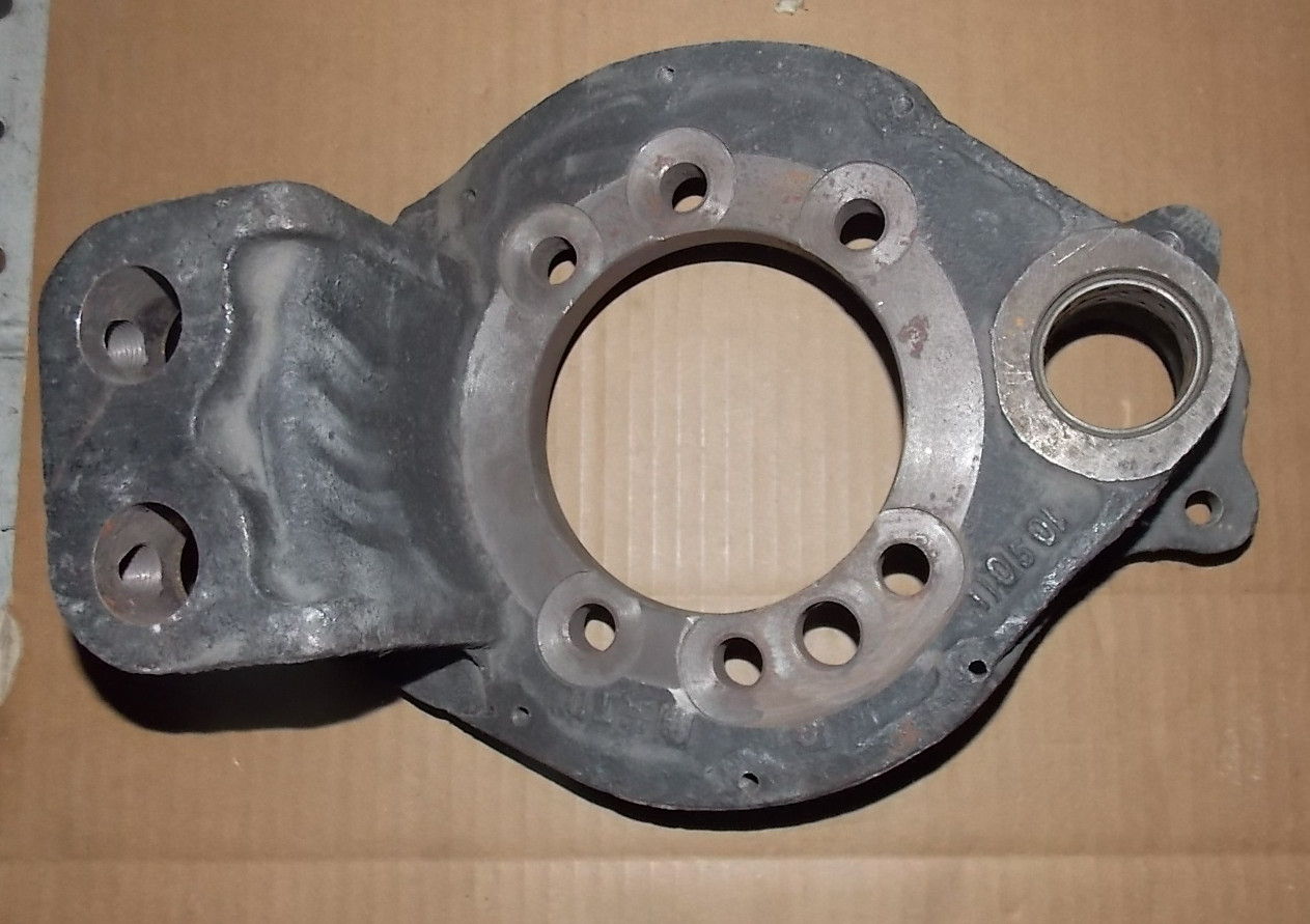 Rear brake bottom plate-left