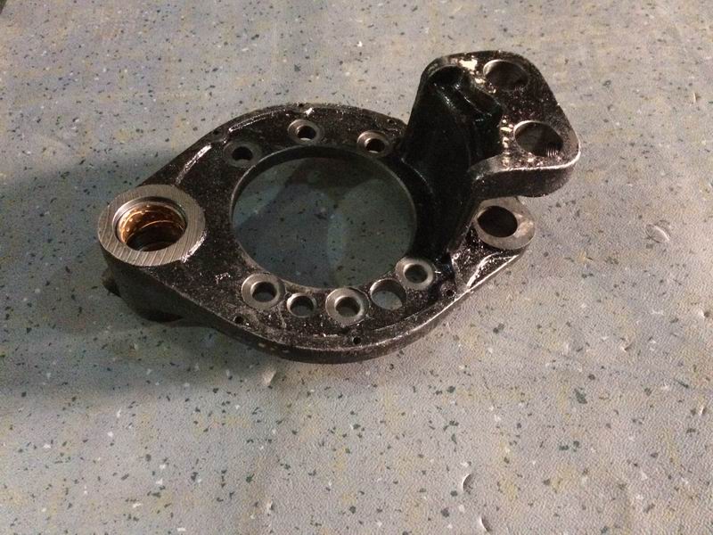 Rear right brake base plate assembly-1