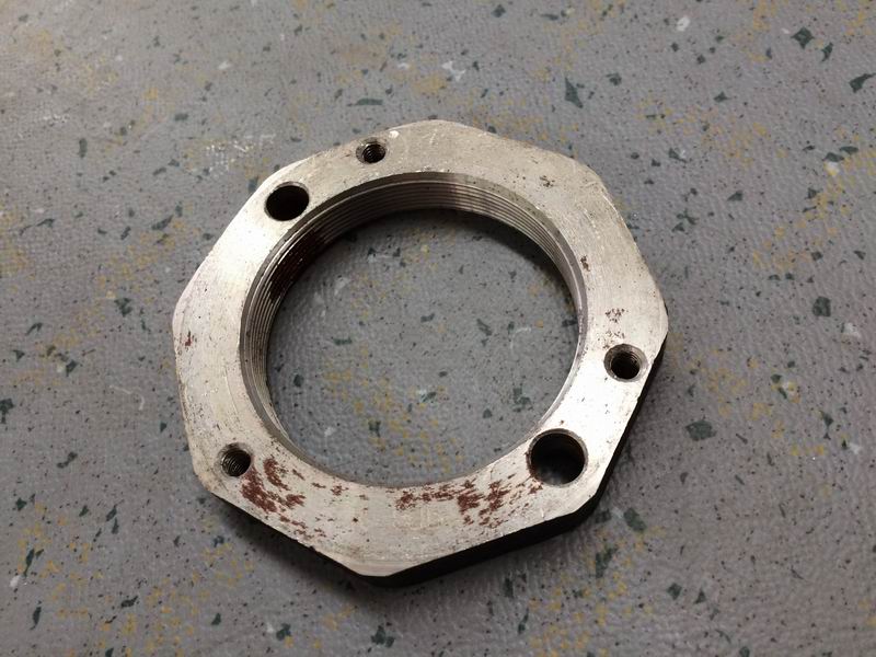 Rear hub bearing lock nut