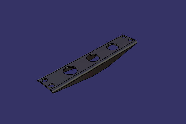 (Front axle) Thrust rod reinforcement plate; without paint