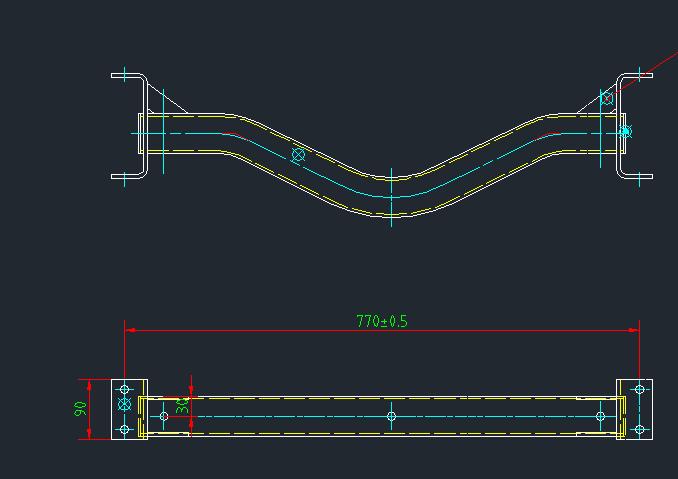 Tail beam assembly; without paint