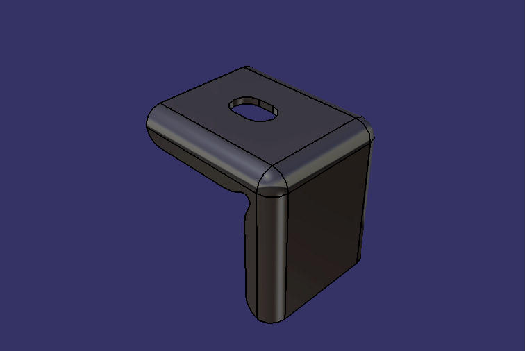 Front bumper right welded small bracket