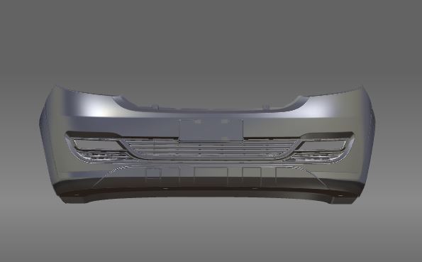 Бампер передний в сборе, ЗК 6601 , без радаров