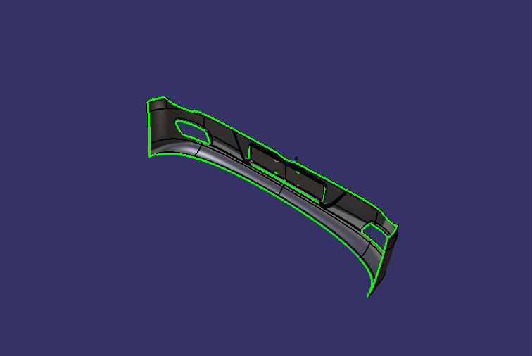 Front bumper assembly, 6906, outer plate non-AEBS