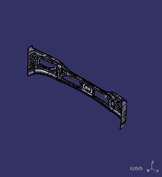 Front bumper assembly, ZK6772, radar-free