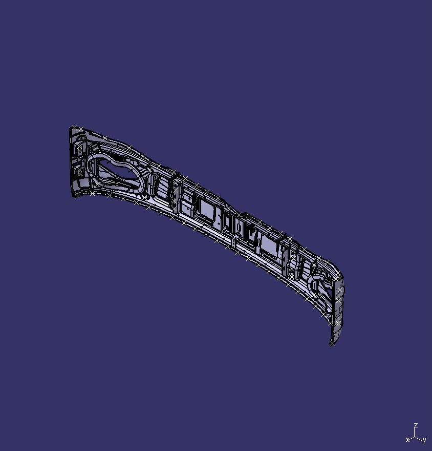 Front bumper assembly, ZK6907, no AEBS