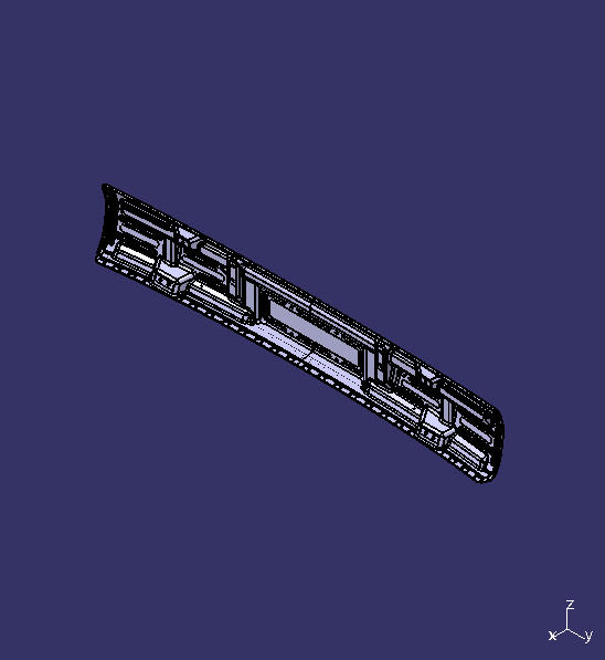 Front bumper assembly, H19C, unlicensed hole