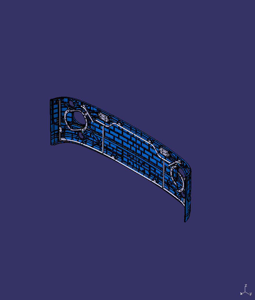 Front bumper assembly, ZK6707BEVG, SMC