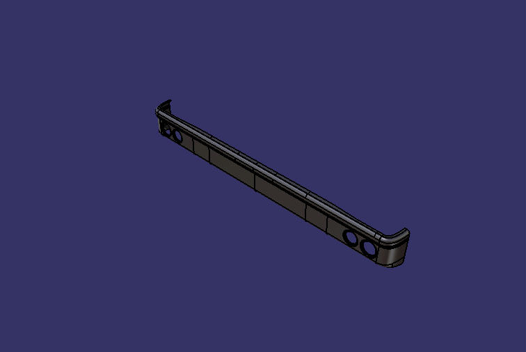 Rear bumper assembly, 6929DX, no trailer hook