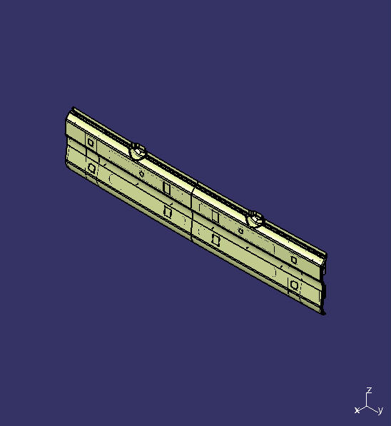 Rear bumper assembly, ZK6128, reversing radar