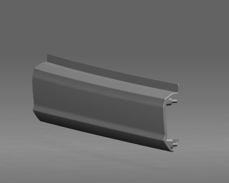 Rear bumper assembly, ZK6601, radar-free (dark gray)-1
