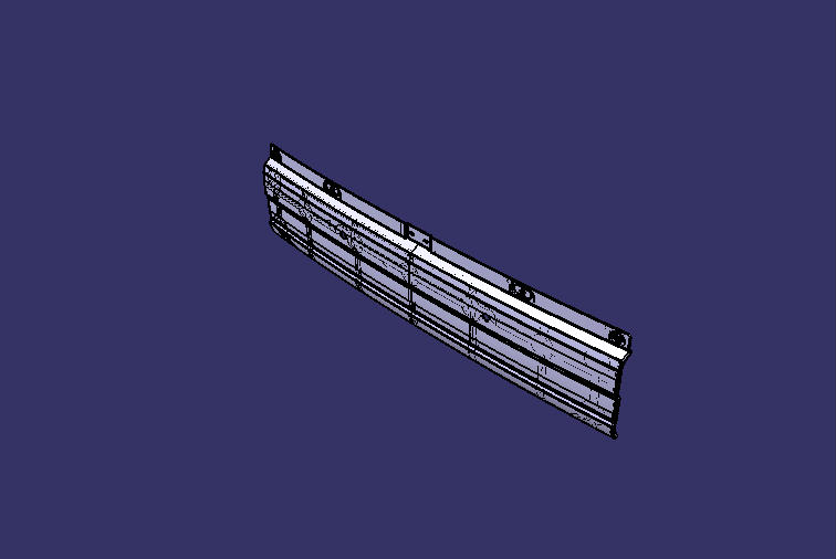 Rear bumper assembly, E288, SMC