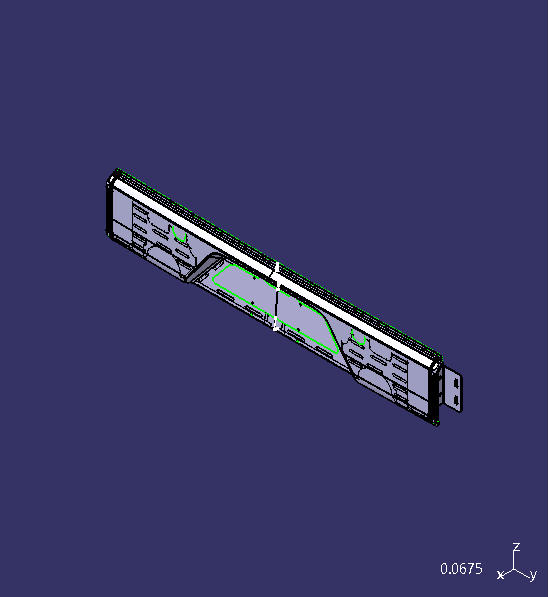 Rear bumper assembly, ZK6106, no radar hole