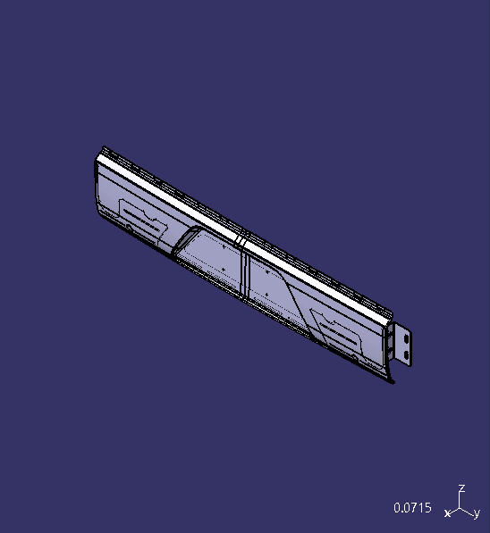 Rear bumper assembly, ZK6856, no radar hole
