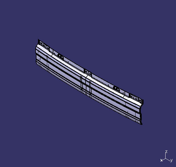 Rear bumper assembly, ZK6117, radar-free