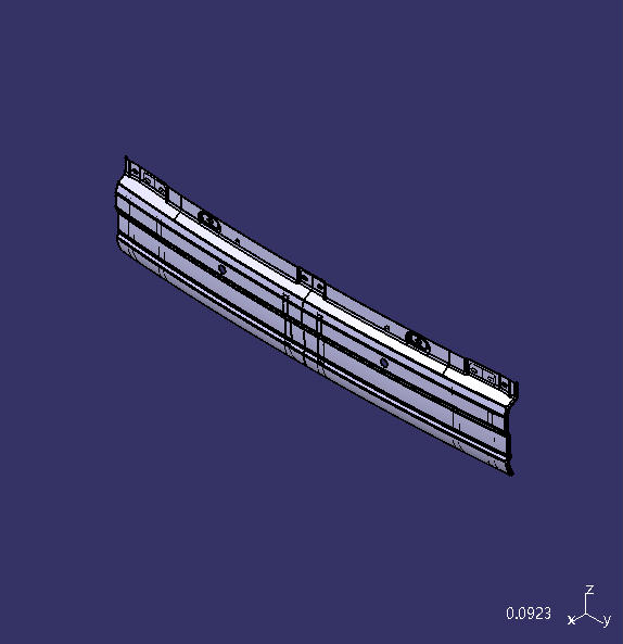 后保险杠总成,ZK6117,有雷达