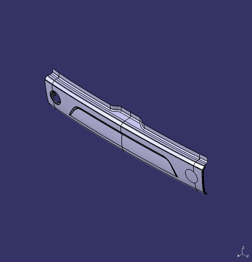 Rear bumper assembly, 6729, facelift