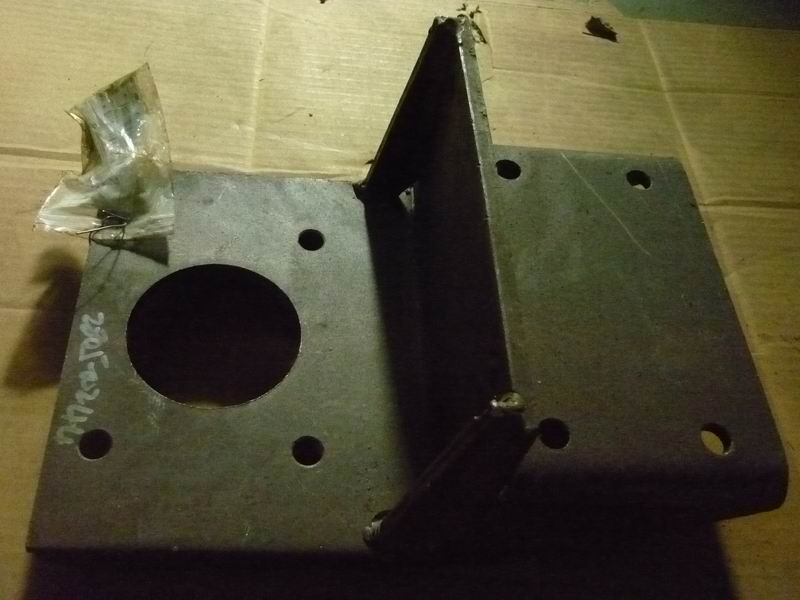 Trailer hook bracket; without paint-2