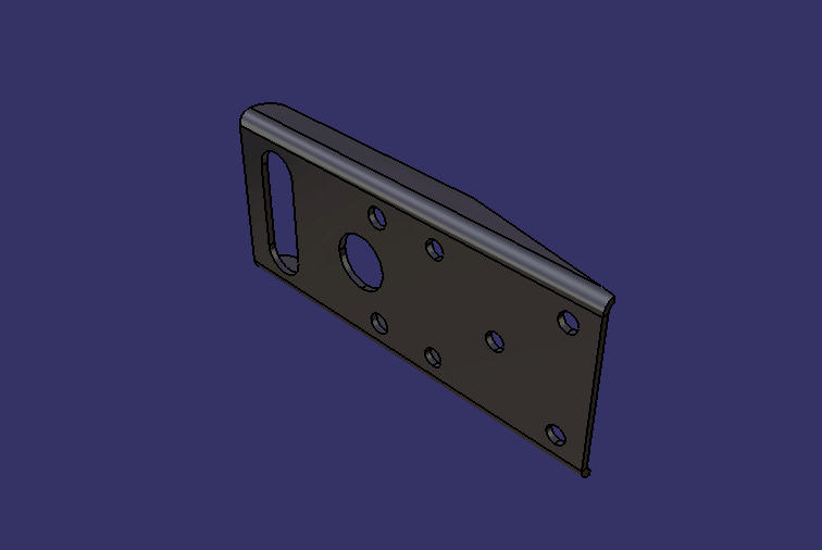 Range beam connecting plate, U-shaped, 6.0, universal left and right