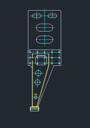 Rear thrust rod bracket (left, high body) (process 20), without paint