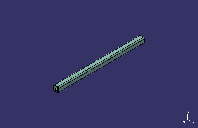 Special straight head straight steel, L=500