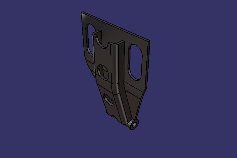 Thrust rod bracket, front, 115, Φ17