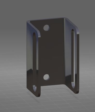 Stabilization rod bracket, no bushing, 60-1